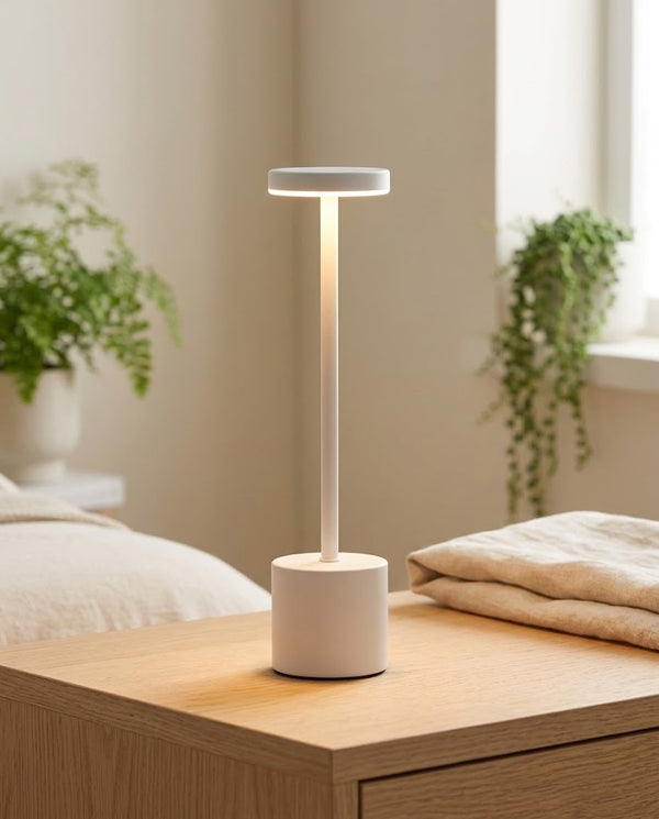 Rechargeable Touch Table Lamp, 3-Colour Dimmable