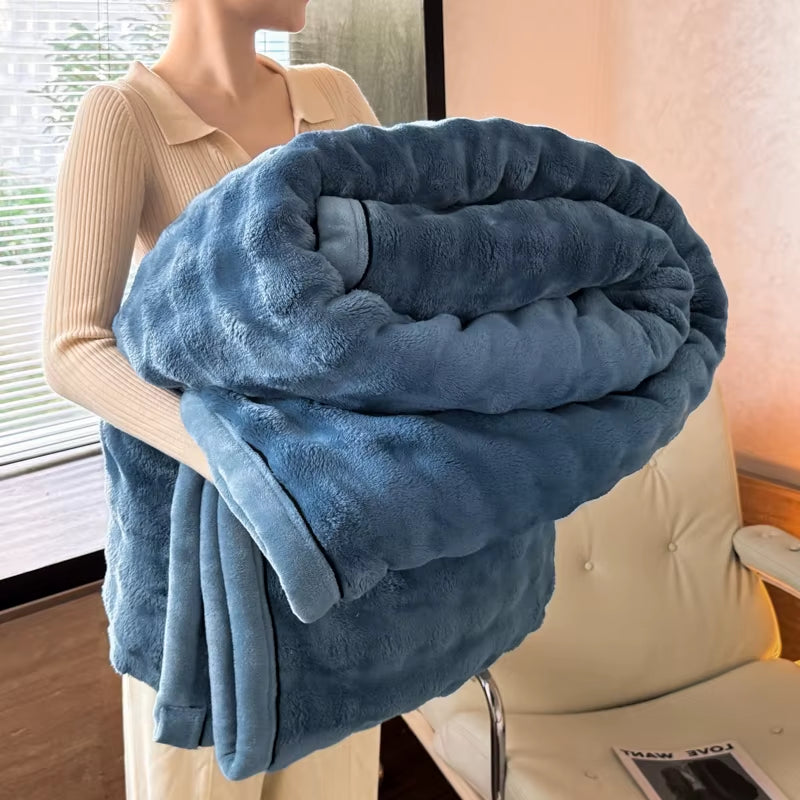 Soft velvet fleece blanket, view 14