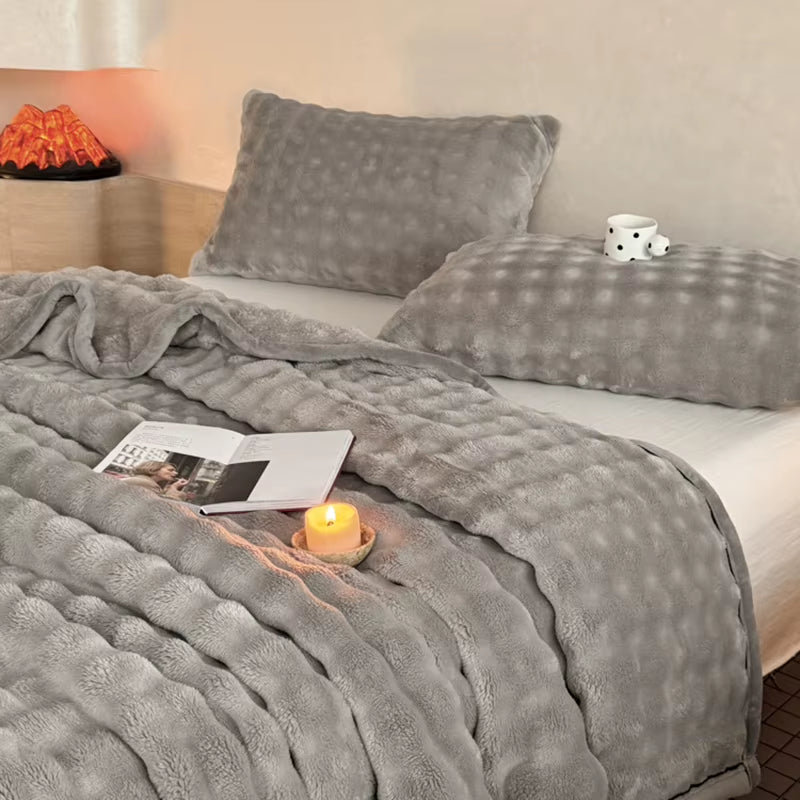 Soft velvet fleece blanket, view 6