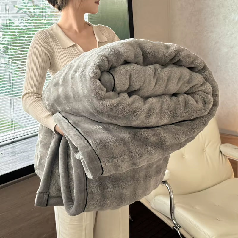Soft velvet fleece blanket, view 2